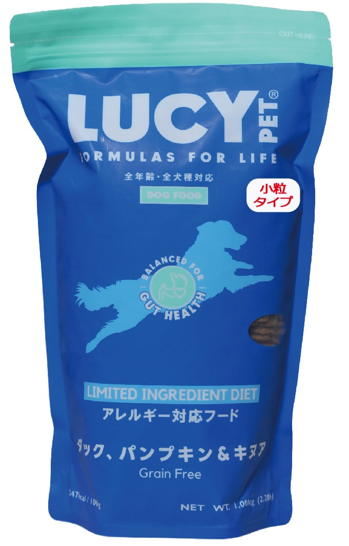 ダック・パンプキン＆キヌア　ドライドッグフード　2.2ポンド(1kg)