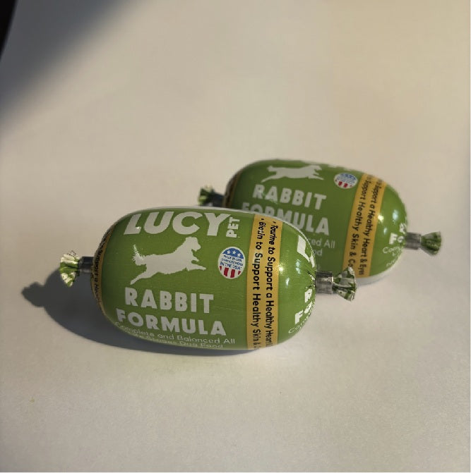 ロールドッグフード ラビット 78g、454g – Lucy Pet Foods (ルーシー