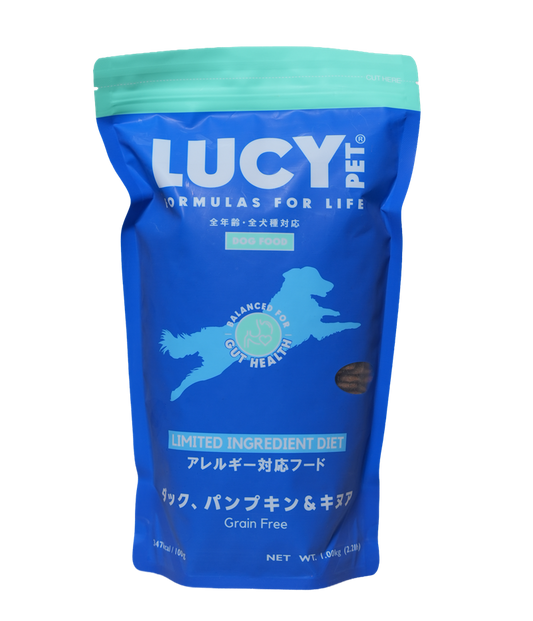 ダック・パンプキン＆キヌア　ドライドッグフード　2.2ポンド(1kg)